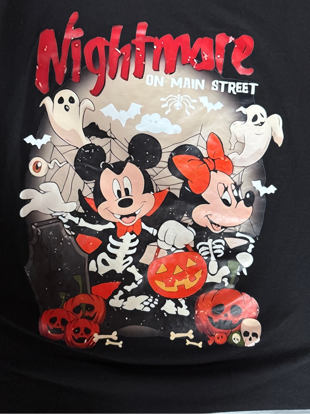 Goodlife Black Halloween "Nightmare on Main Street" Mickey & Minnie Graphic Tee